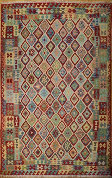 R8871 New Afghan Kilim Rug