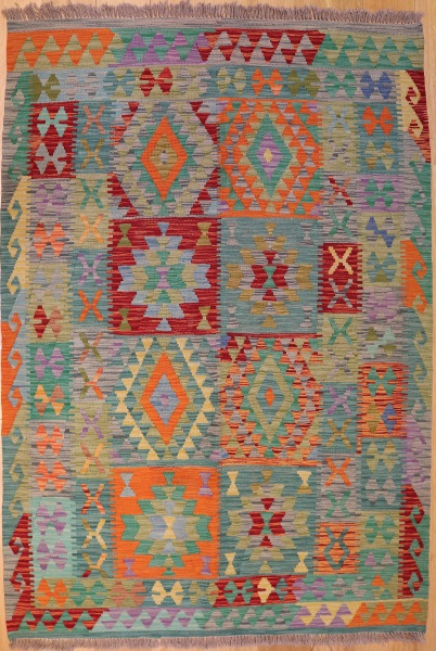 R9283 New Afghan Kilim Rug