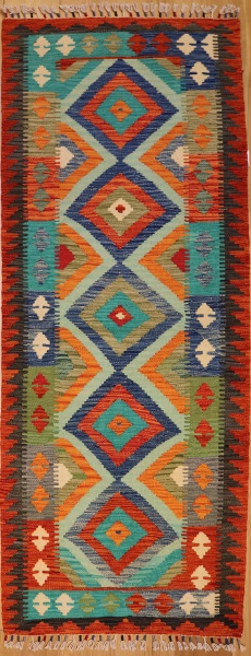 R8868 New Afghan Kilim Runners