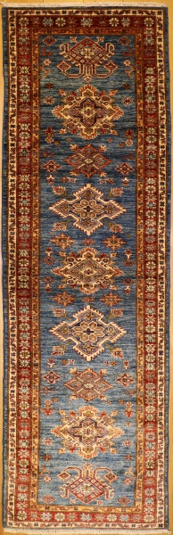 R8291 New Caucasian Kazak Carpet Runners