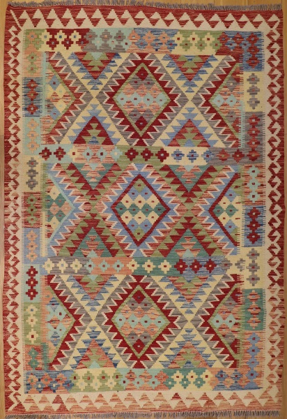 R4259 New Turkish Kilim Rug