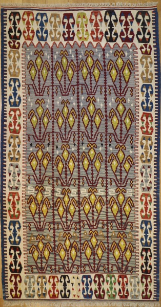 R6096 New Turkish Kilim Rug