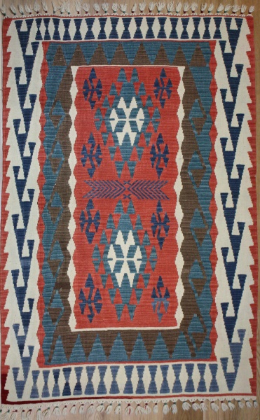 R8244 New Turkish Kilim Rug