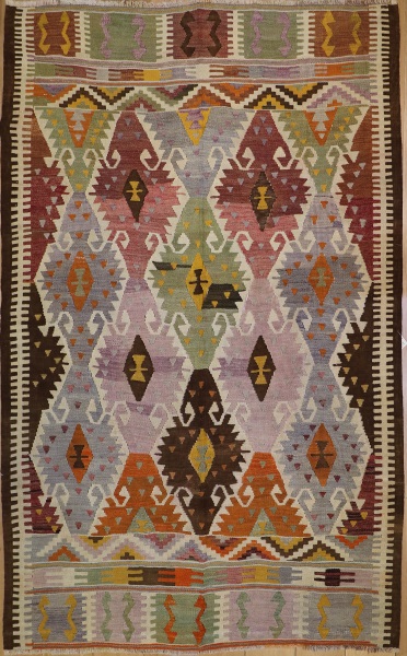 R6813 Old Turkish Barak Kilim Rug