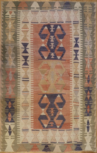 R7075 Old Turkish Kilim Rug