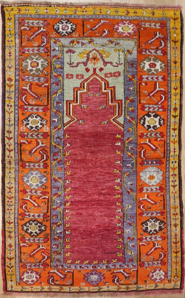 F1276 Old Turkish Konya Rug