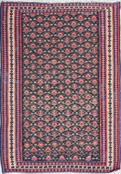 R2960 Persian Antique Senneh Kilim