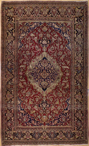 R8599 Persian Handmade Antique Isfahan Rug