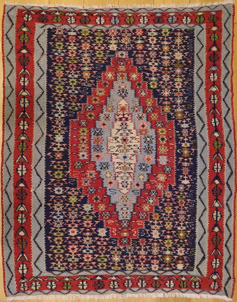 R5139 Persian Senneh Kilim Rug