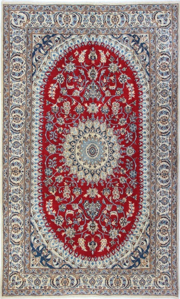 R7978 Persian Silk and wool Nain Carpets