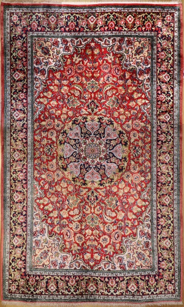 R9396 Persian Silk Qum Rug