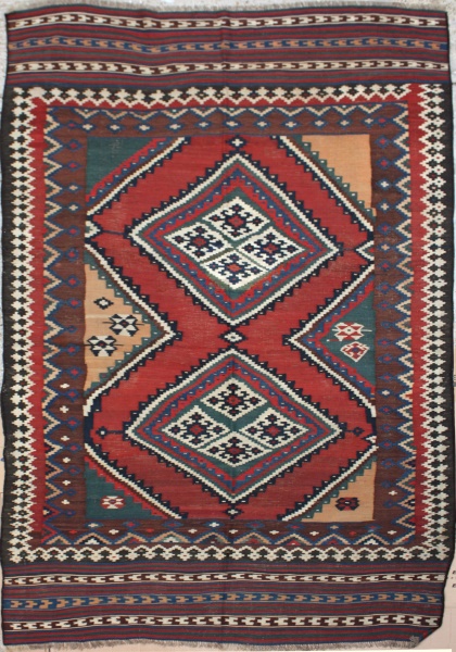 R3872 Persian Qashqai Kilim Rugs