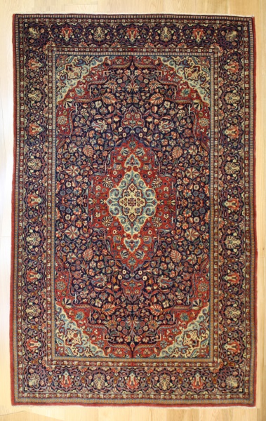 R8315 Antique Persian Kashan Rug