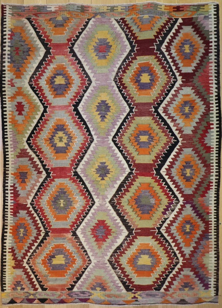 R9062 Rug Store Vintage Turkish Antalya Kilim Rugs