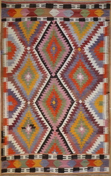 R9084 Rug Store Vintage Turkish Antalya Kilim Rugs