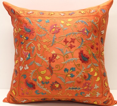 C7 Silk Suzani Cushion Cover