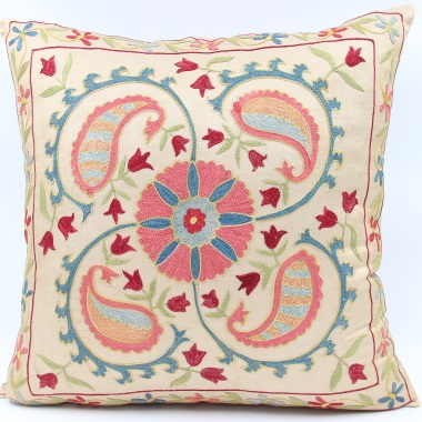 C11 Silk Suzani Cushion Cover