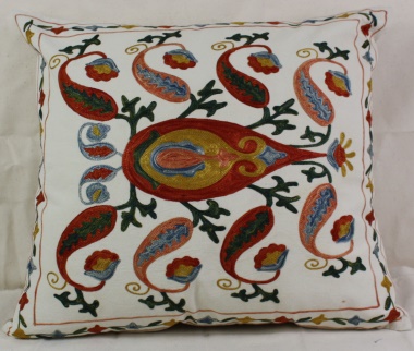 C18 Silk Suzani Cushion Cover