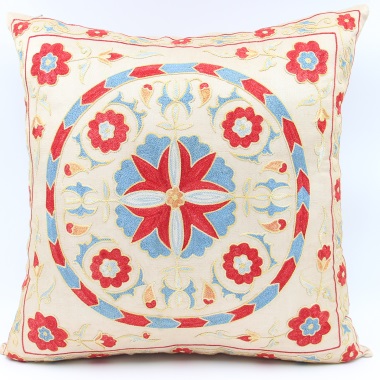 C24 Silk Suzani Cushion Cover