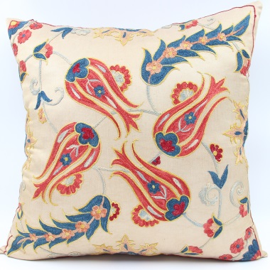 C25 Silk Suzani Cushion Cover