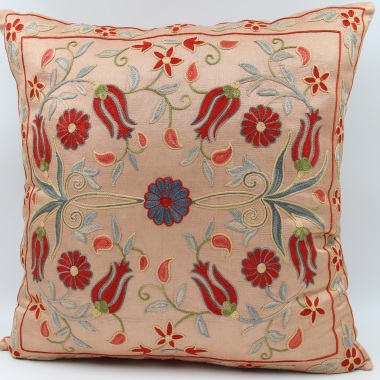 C27 Silk Suzani Cushion Cover