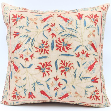 C33 Silk Suzani Cushion Cover