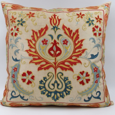C35 Silk Suzani Cushion Cover