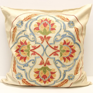 C40 Silk Suzani Cushion Cover