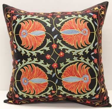 C47 Silk Suzani Cushion Cover