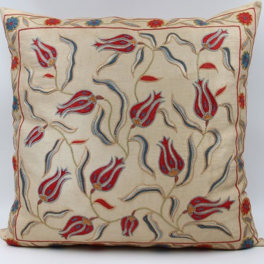 C48 Silk Suzani Cushion Cover