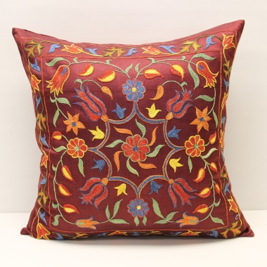 C50 Silk Suzani Cushion Cover