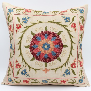 C54 Silk Suzani Cushion Cover