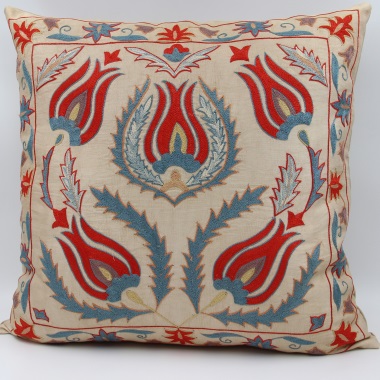 C55 Silk Suzani Cushion Cover