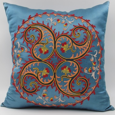 C57 Silk Suzani Cushion Cover