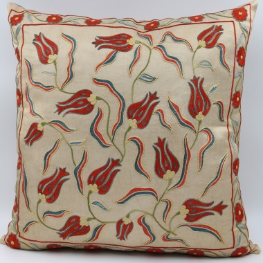 C61 Silk Suzani Cushion Cover
