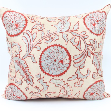 C72 Silk Suzani Cushion Cover