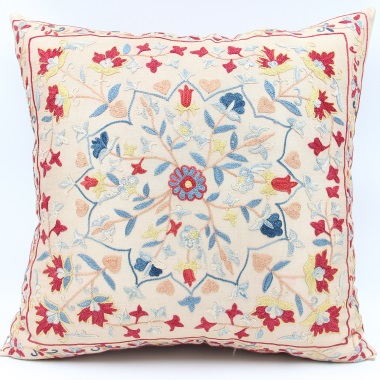 C84 Silk Suzani Cushion Cover