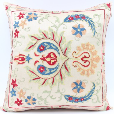 C85 Silk Suzani Cushion Cover