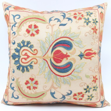 C87 Silk Suzani Cushion Cover