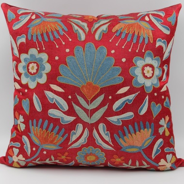 C9 Silk Suzani Cushion Pillow Cover
