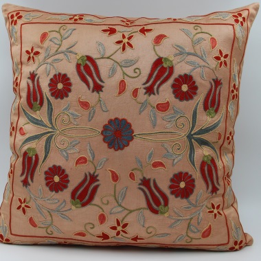 C16 Silk Suzani Pillow Cover