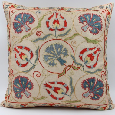 C64 Silk Suzani Pillow Cover