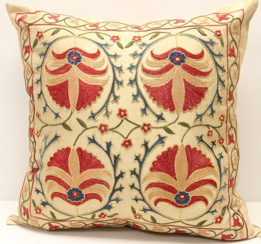 C75 Silk Suzani Pillow Cover