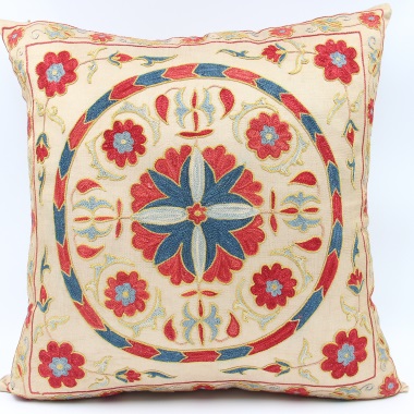 C90 Silk Suzani Pillow Cushion Cover