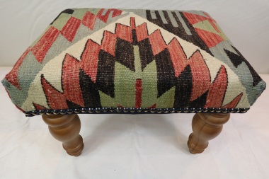 R4086 Small Antique Kilim Footstools