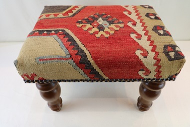 R4086 Small Antique Kilim Footstools