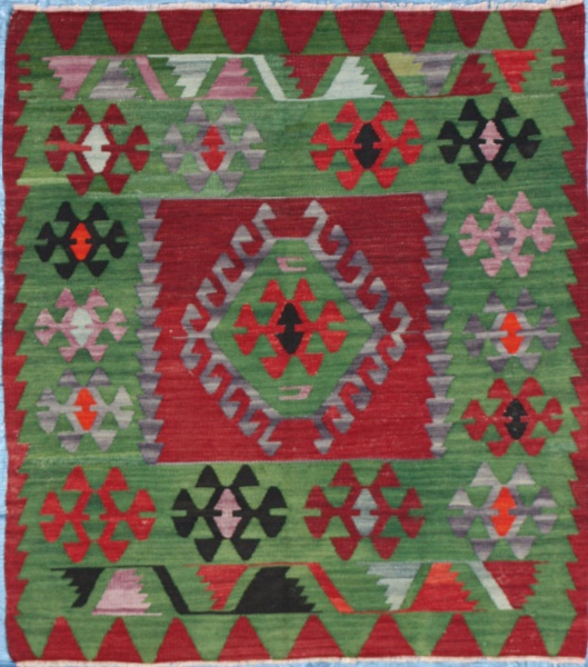 R7048 Small Kilim large wool rug