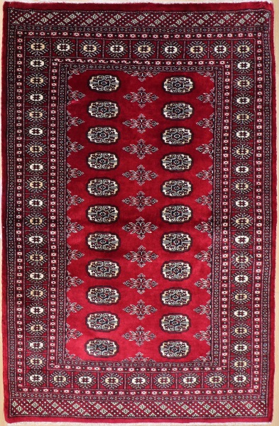 R8640 Traditional Pakistan Bokhara Rug