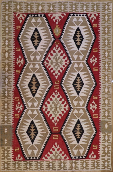 R6156 Turkish Adana Kilim Rug