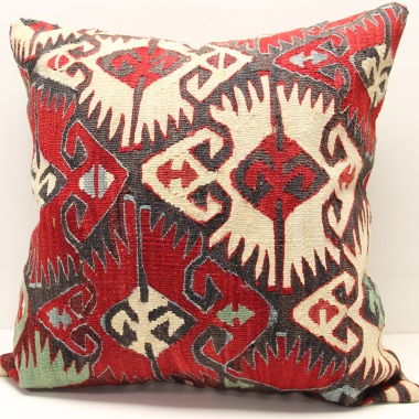 XL436 Turkish Anatolian Kilim Cushion Cover